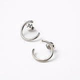 PENDIENTES CRESCENT MOON SILVER