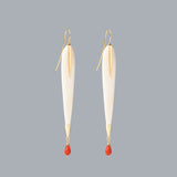 Pendientes Mr Ivory Coral