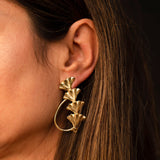 PENDIENTES GINKGO SILVER