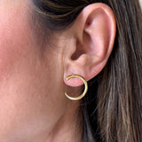 PENDIENTES CRESCENT MOON GOLD