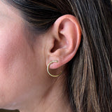 PENDIENTES CRESCENT MOON GOLD