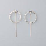 Pendientes Circle Shine Silver
