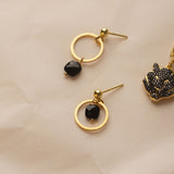 PENDIENTES ONYX CUSHION