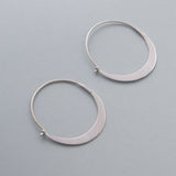 Pendientes Aros hula hoop Silver