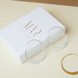 Pendientes Aros hula hoop Silver