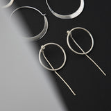 Pendientes Circle Shine Silver