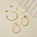 Pendientes middle gold