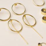 Pendientes Circle Shine Gold