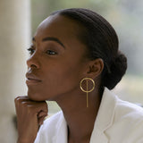 Pendientes Circle Shine Gold