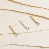 PENDIENTES ICE BAR SILVER