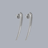Pendientes tusk silver