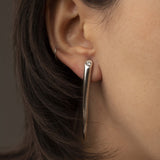 Pendientes tusk silver