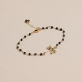 PULSERA DRAGONFLY BLACK