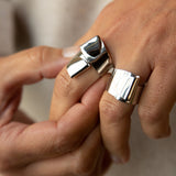 ANILLO DOUBLE WAVES SILVER