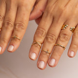 ANILLO MIDI CROSS TREE