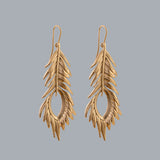 PENDIENTES WILD FEATHER HOOK GOLD