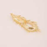 BROCHE WILD FEATHER GOLD