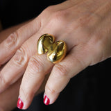 Anillo Double Nugget Gold