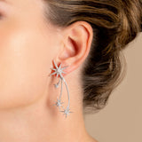 PENDIENTES COMET INTERSTELLAR SILVER