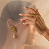 PENDIENTES DAYLILY PEARL