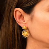 PENDIENTES ECHINUS DOUBLE GOLD