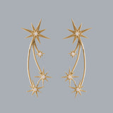 PENDIENTES COMET INTERSTELLAR GOLD