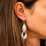 PENDIENTES WILD FEATHER HOOK GOLD