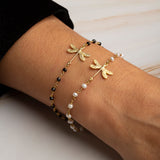 PULSERA DRAGONFLY BLACK