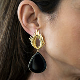 PENDIENTES WILD FEATHER STONE