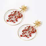 Pendientes Coral Daylily