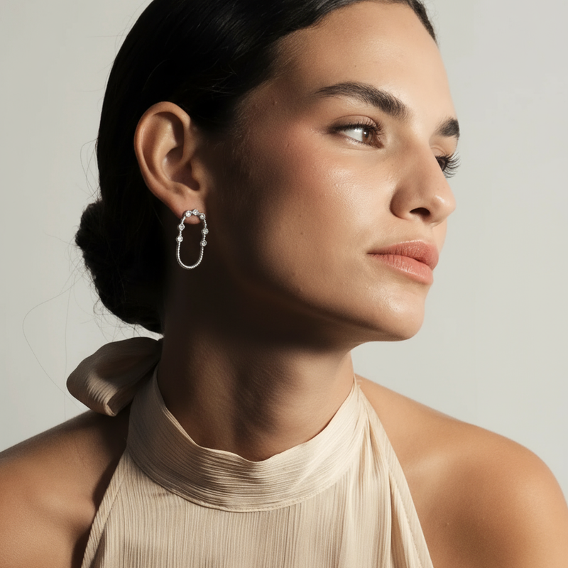 PENDIENTES MAICA SILVER