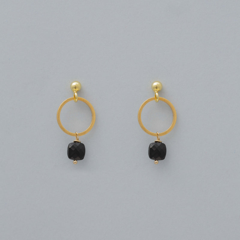 PENDIENTES ONYX CUSHION