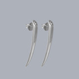 Pendientes tusk silver