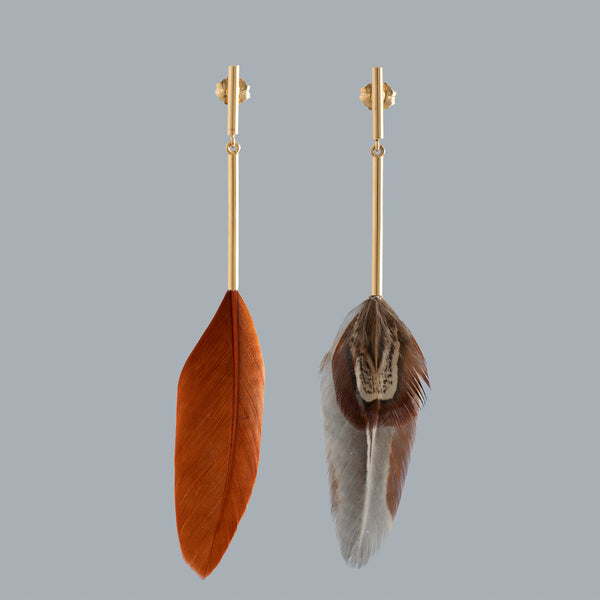 PENDIENTES NATURAL FEATHER